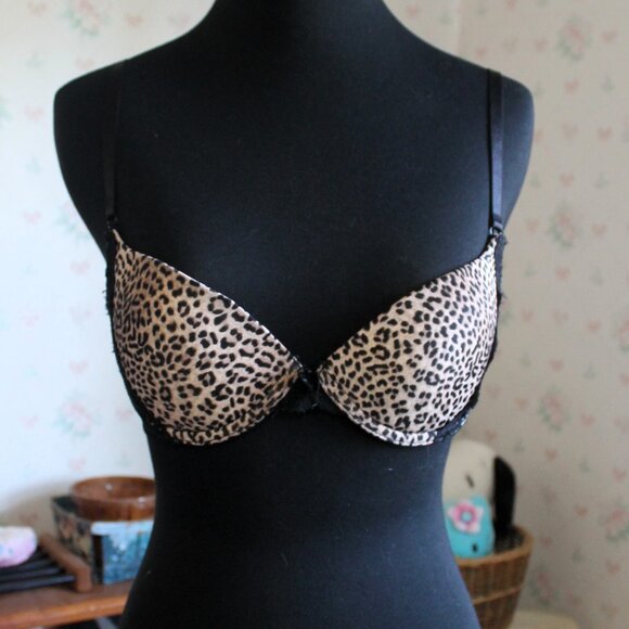 Tart Intimates Leopard Print Push-Up Bra, 34B - Picture 1 of 6